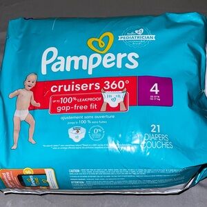 Pampers Cruisers 360° Size 4 Diapers - Blue